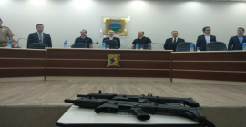 Polícia Civil recebe armas e viaturas em Guaramirim