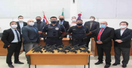 Guarda Municipal recebe armas adquiridas por emendas dos vereadores