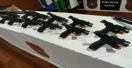 Polícia Civil doa 55 armas de fogo que atenderão o Sistema Socioeducativo