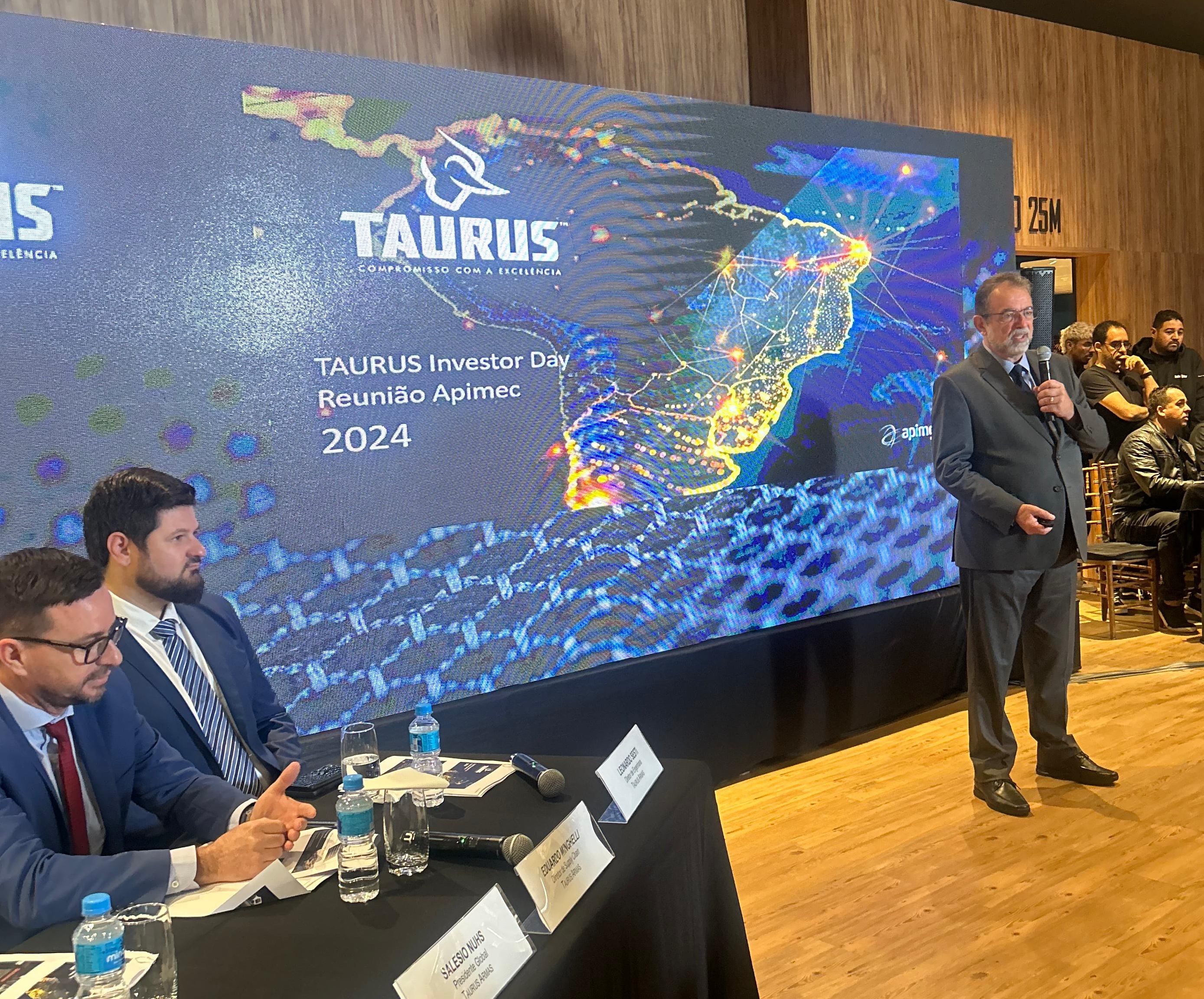 Taurus realiza Investors Day Apimec 2024, comemora conquistas e planeja novos projetos.