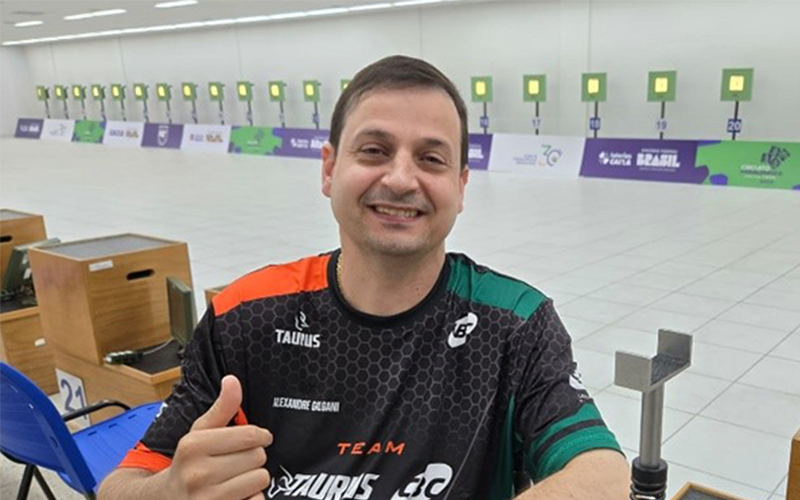 Alexandre Galgani é o primeiro lugar do ranking mundial de tiro paralímpico